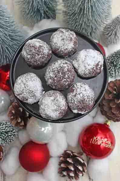 Rezeptbild: Schokokugeln oder Snowcaps Rezept – Weihnachtliche Kekse