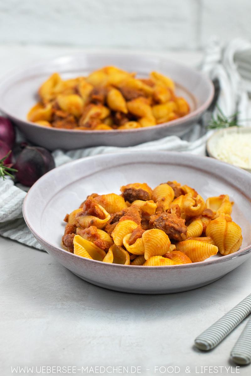 Rezeptbild: Geniale Wurstpasta: Pastaglück aus der Pfanne