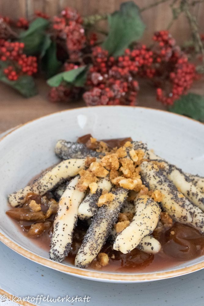 Rezeptbild: Süsse Mohnnudeln