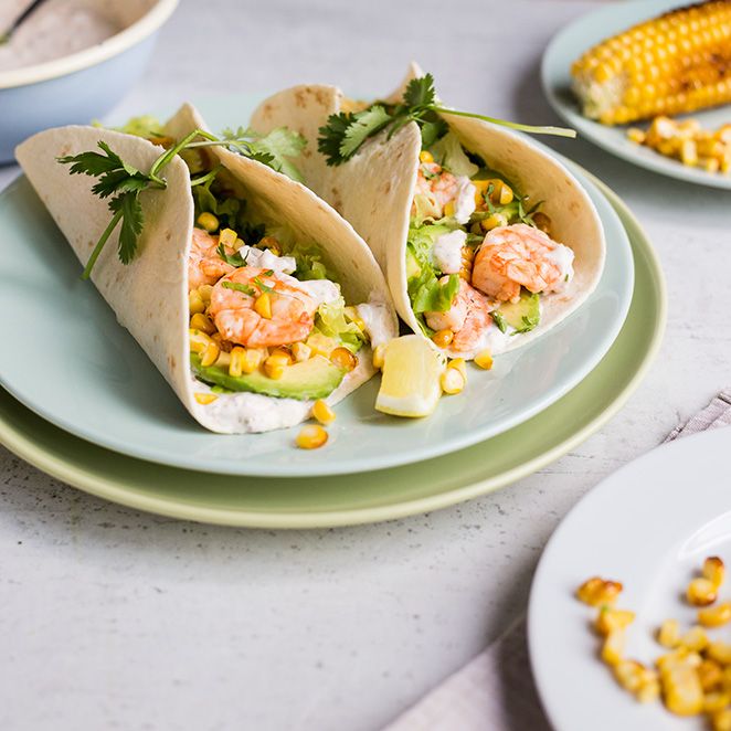 Rezeptbild: Chili-Garnelen-Tortillas