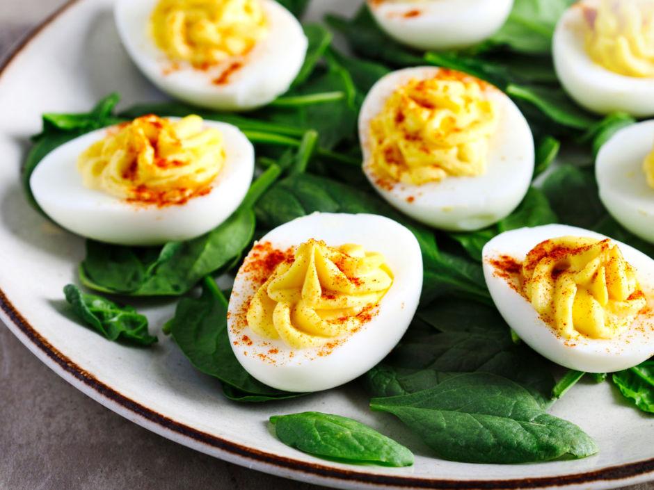 Rezeptbild: Gefüllte Senfeier