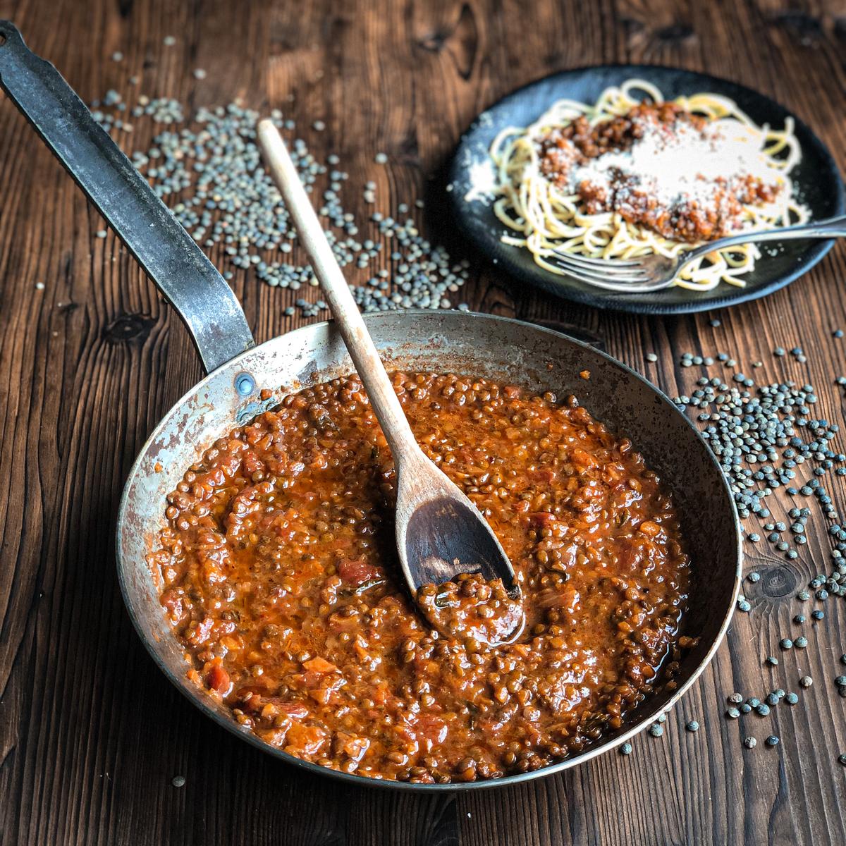 Rezeptbild: VEGANE LINSEN BOLOGNESE