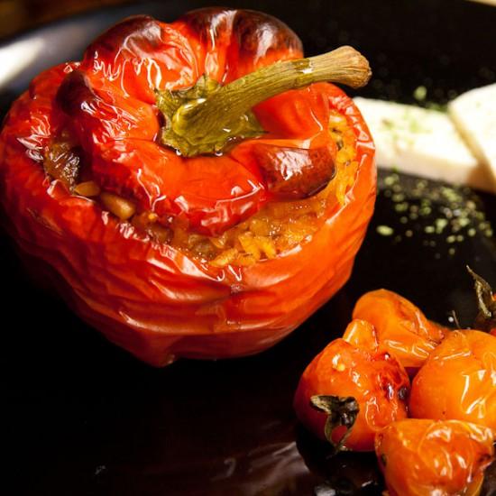 Rezeptbild: Peprika grfüllt