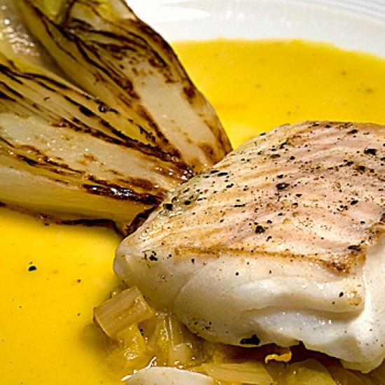 Rezeptbild: Halb gesalzener Orangen-Kabeljau nach Alain Ducasse