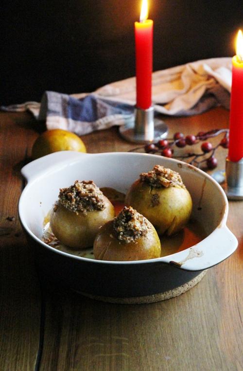 Rezeptbild: Bratäpfel mit Maroni