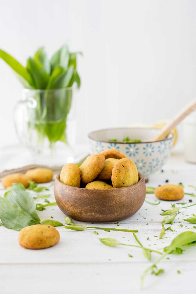 Rezeptbild: Bärlauch-Gebäck ohne Gluten