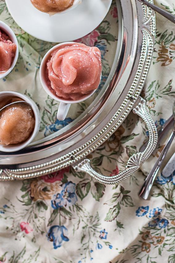 Rezeptbild: Rosmarin Pfirsich Sorbet