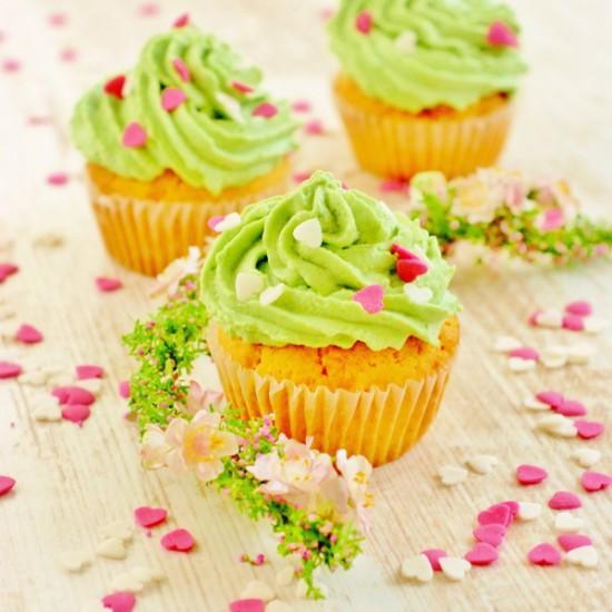 Rezeptbild: Grüne Cupcakes