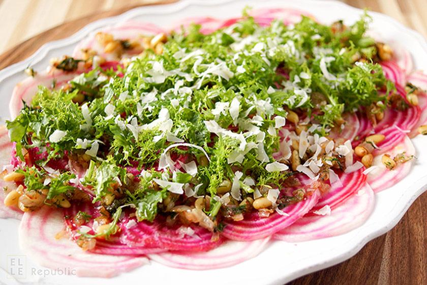 Rezeptbild: Chioggia Rote Bete Carpaccio