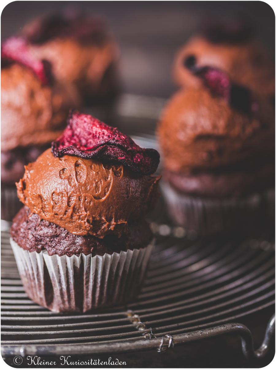 Rezeptbild: Schoko-Cupcakes mit Roter Bete