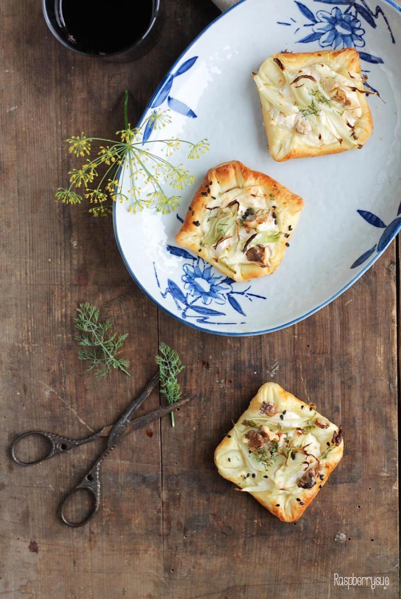 Rezeptbild: Fenchel-Blätterteig-Päckchen mit Ricotta