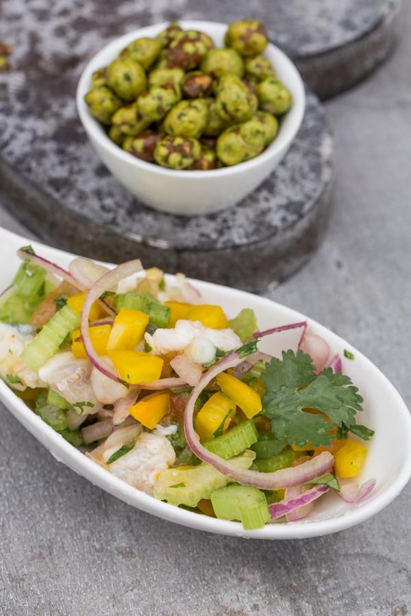 Rezeptbild: Ceviche vom Kabeljau mit Wasabi Nüssen