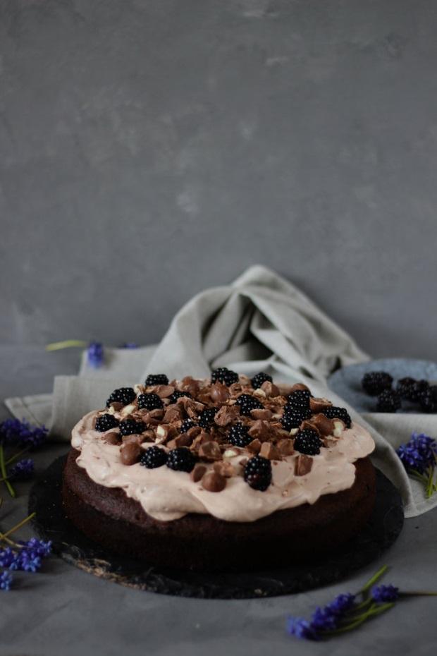 Rezeptbild: Schokoladen-Brombeerkuchen