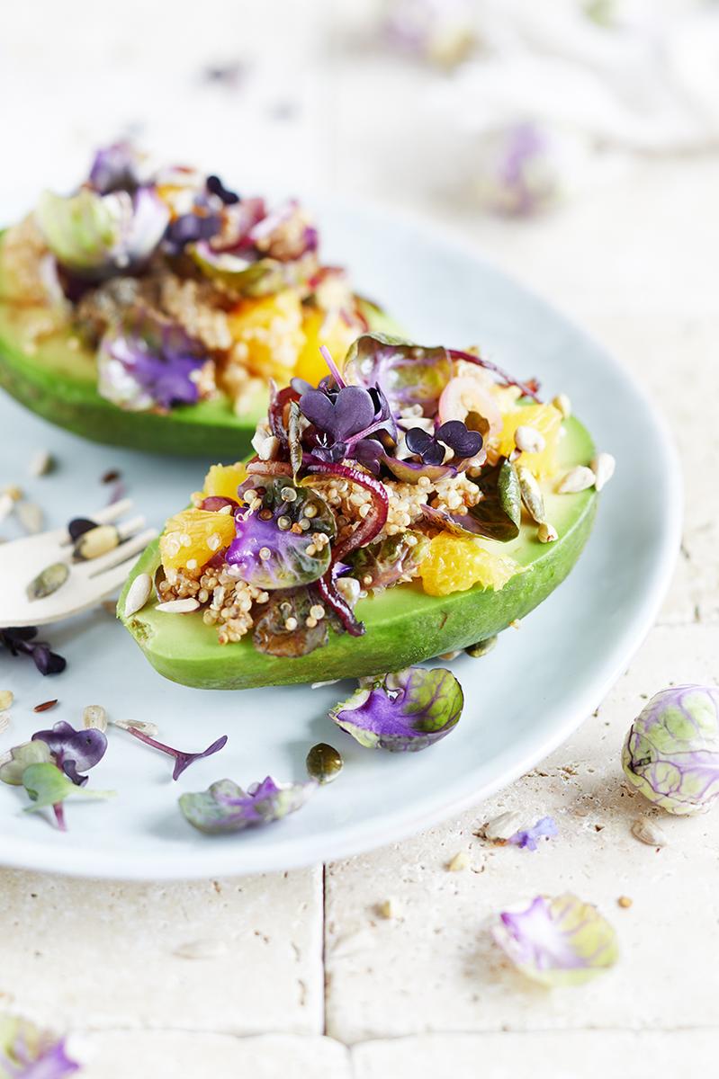Rezeptbild: Rosenkohl-Orangen Avocado