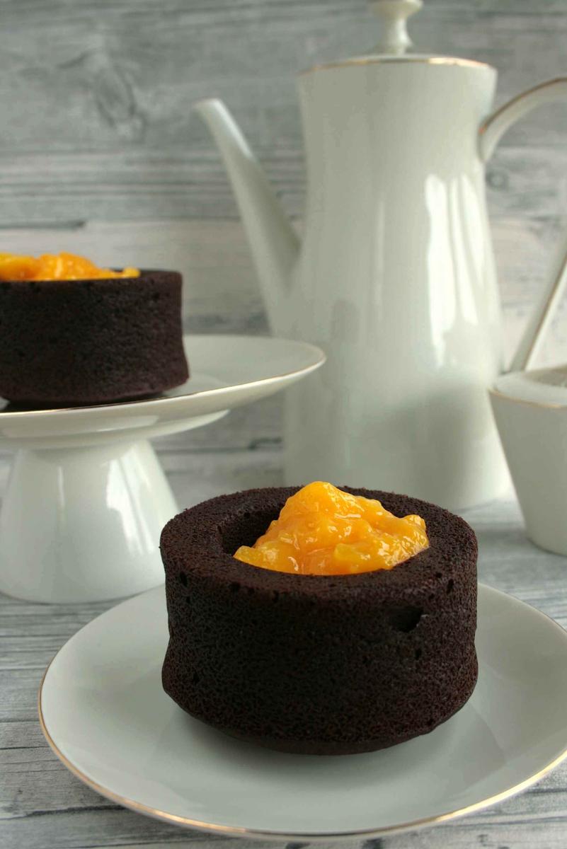 Rezeptbild: Gefüllte Schoko-Kaffee-Küchlein
