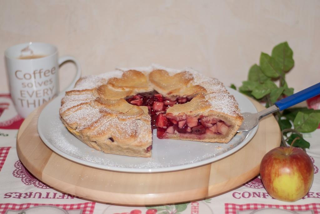 Rezeptbild: Apfel Kirsch Kuchen