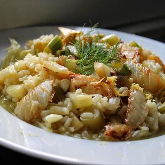 Rezeptbild: Risotto mit karamellisiertem Fenchel