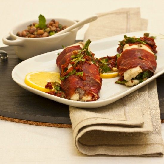 Rezeptbild: Loup de mer im Schinkenmantel