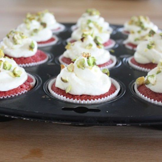 Rezeptbild: Rote-Bete-Cupcakes