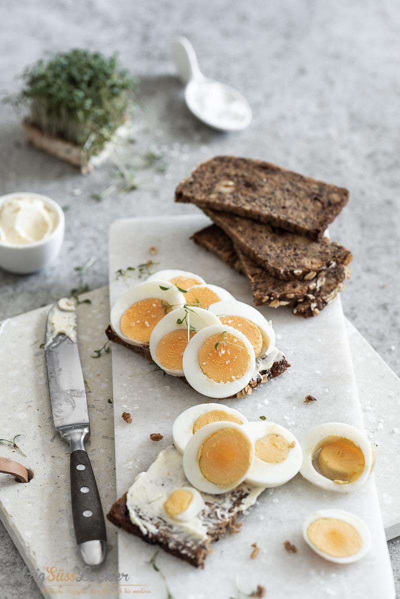 Rezeptbild: Dreimal lecker belegte Eibrote