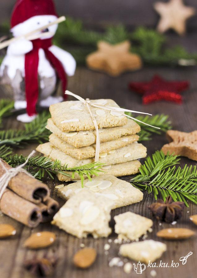 Rezeptbild: Gewürzspekulatius mit Mandeln (vegan)