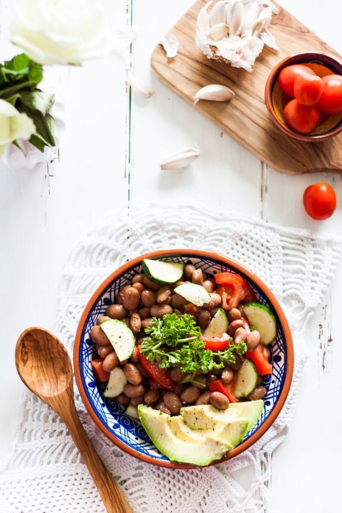 Rezeptbild: Sommerlicher Bohnensalat