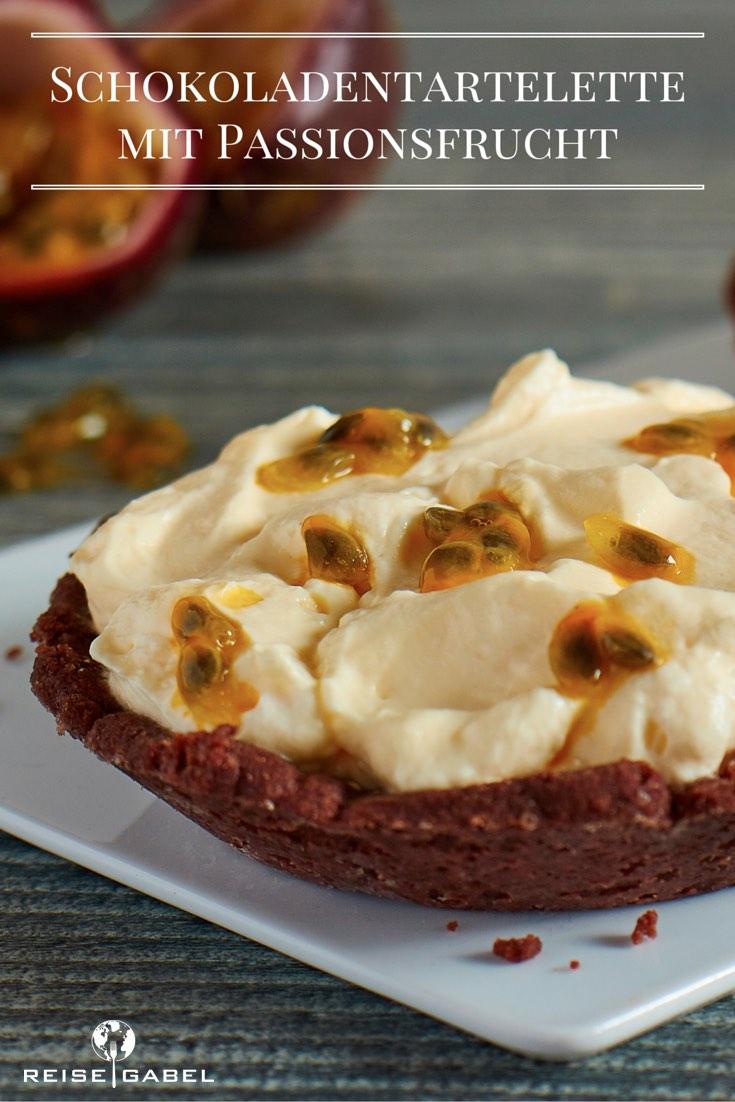 Rezeptbild: Schokoladentartlettes mit Passionsfrucht