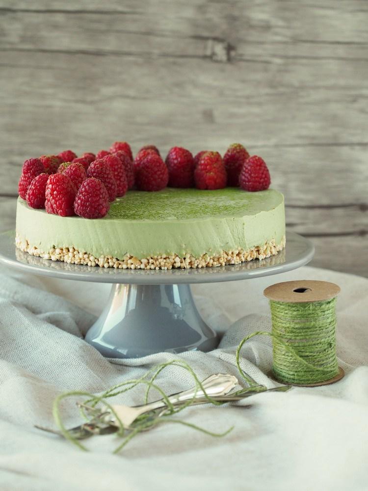 Rezeptbild: Raw Matcha-Cheesecake
