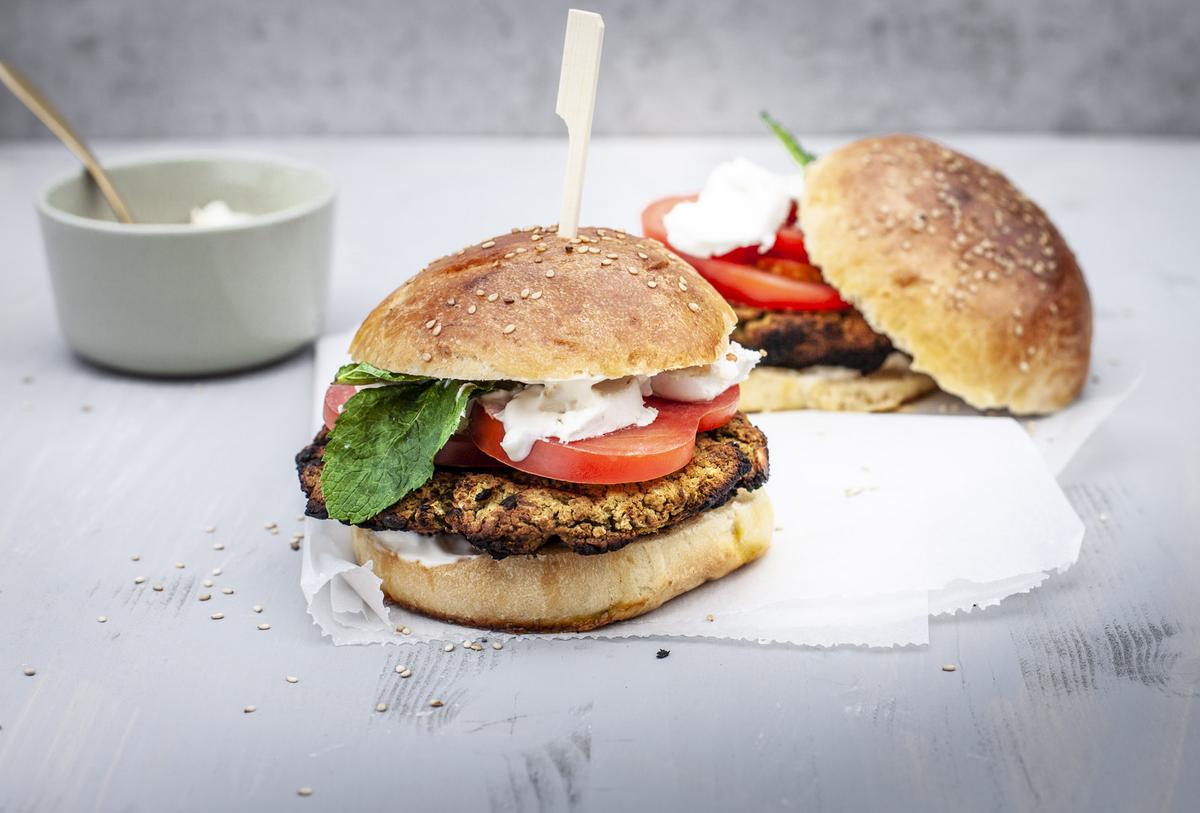 Rezeptbild: Falafel-Burger vom Grill