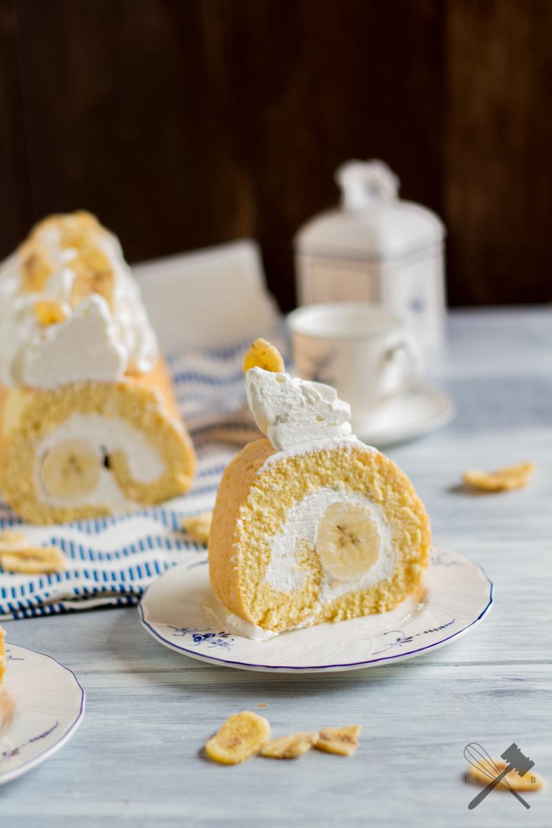 Rezeptbild: Dinkelroulade mit Banane