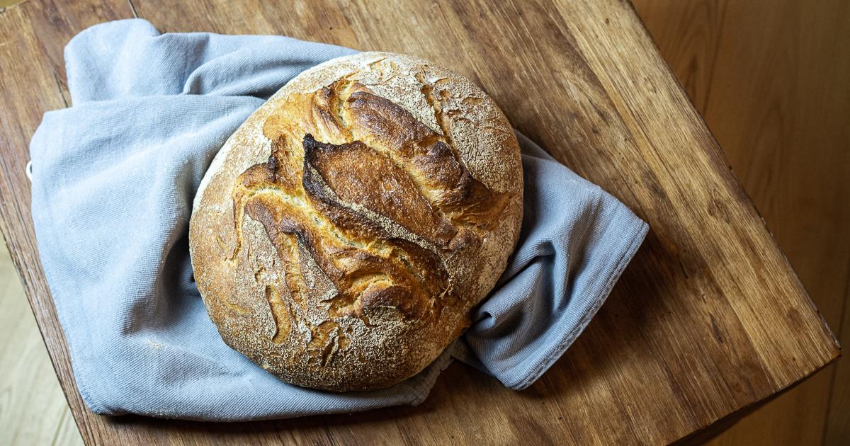 Rezeptbild: Dinkel-Hartweizen-Laib mit Langzeitführung