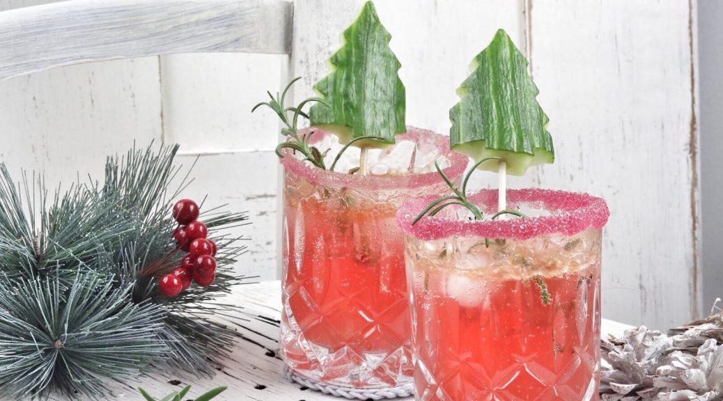 Rezeptbild: Weihnachtlicher Mandarinen Gin Tonic