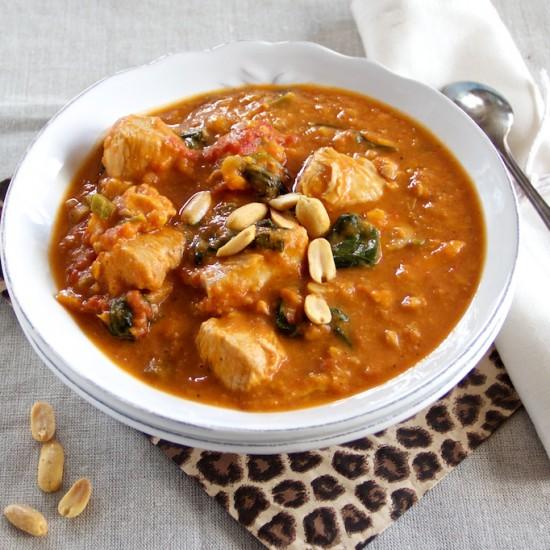 Rezeptbild: Afrikanische Hühnersuppe mit Erdnussbutter