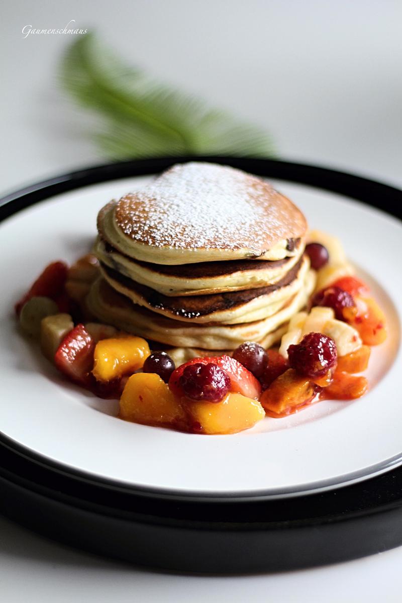 Rezeptbild: Schokodrops-Pancakes