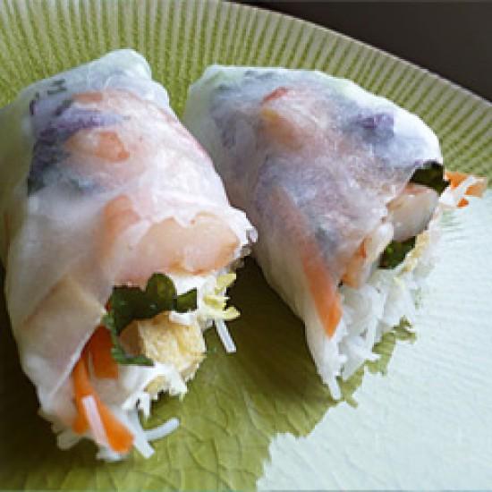 Rezeptbild: Vietnamesische Glücksrolle / Sommerrolle