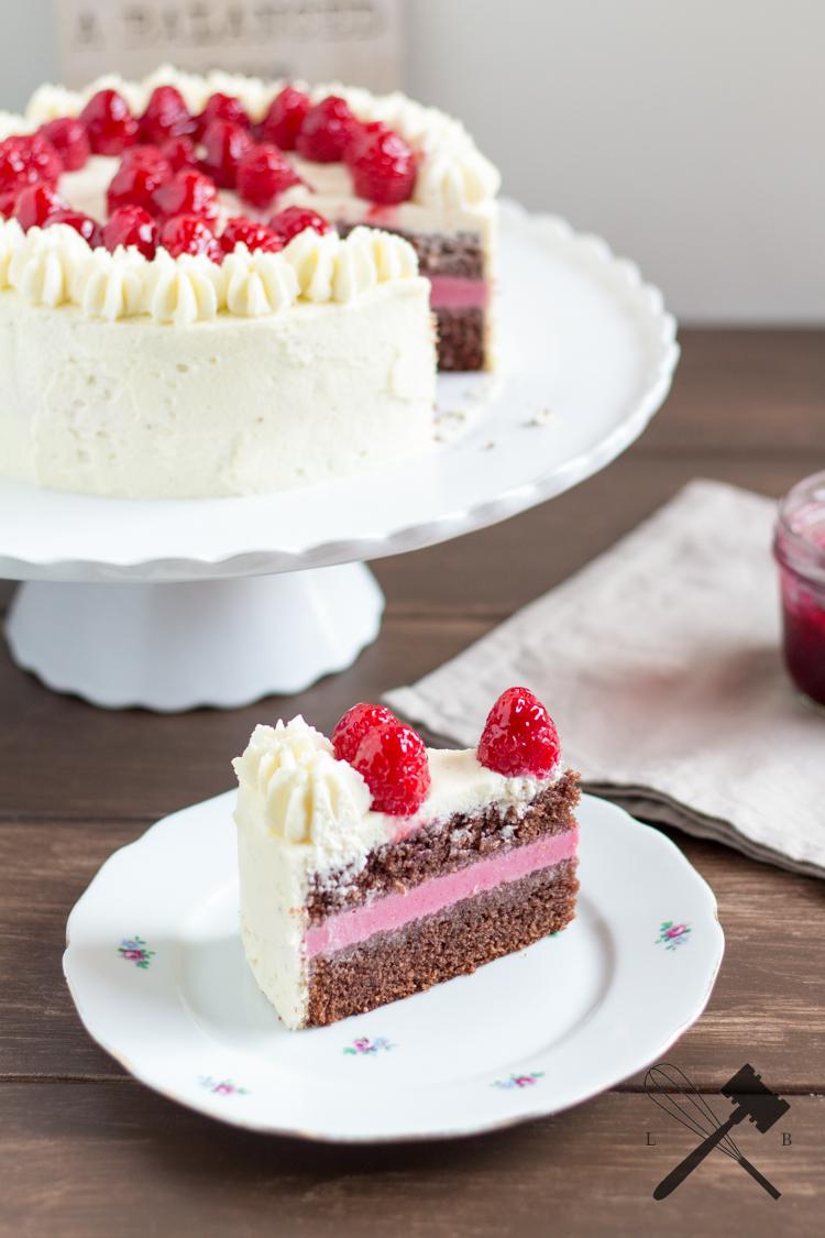 Rezeptbild: Schokoladen Himbeer Torte