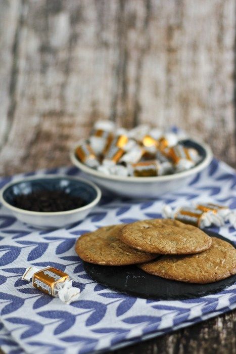 Rezeptbild: Karamel & Schokoladen Cookies selbermachen