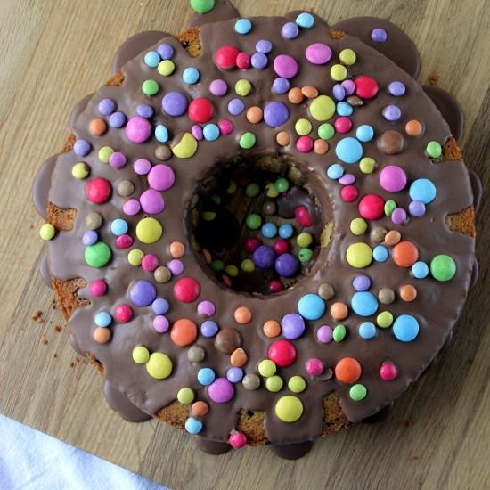 Rezeptbild: Schokoladen Kuchen mit Smarties