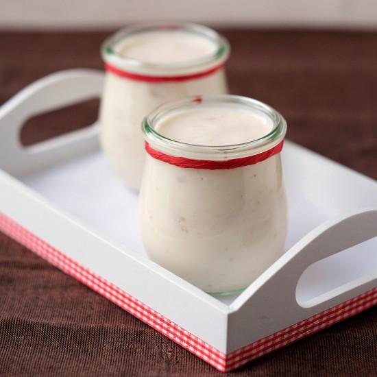 Rezeptbild: Selbstgemachter Erdbeerjoghurt