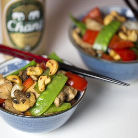 Rezeptbild: Huhn mit Cashewkernen