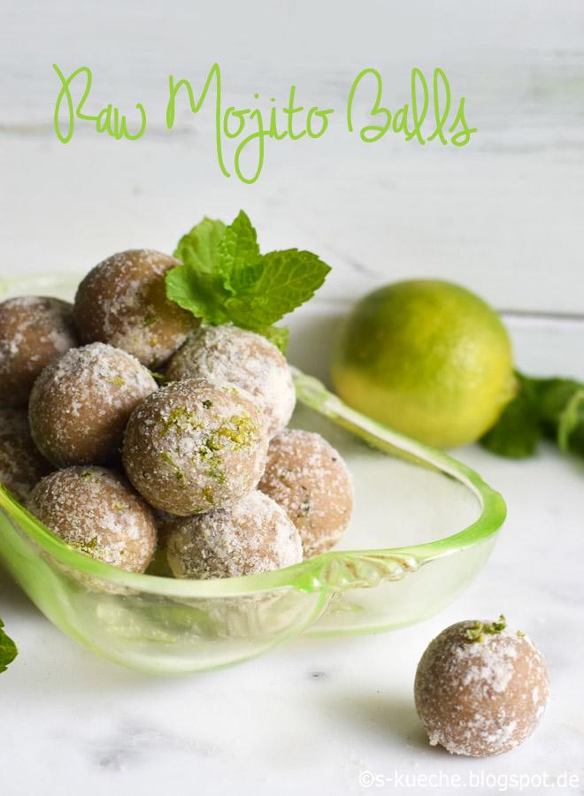Rezeptbild: Raw Mojito Balls - Energiekugeln mit Minze und Limette