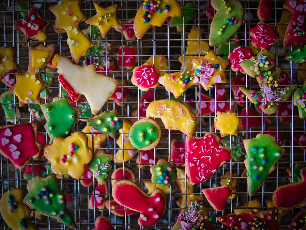 Rezeptbild: Marzipan-Mürbeteig-Plätzchen