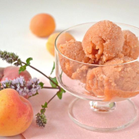 Rezeptbild: Aprikosen Pfirsich Sorbet
