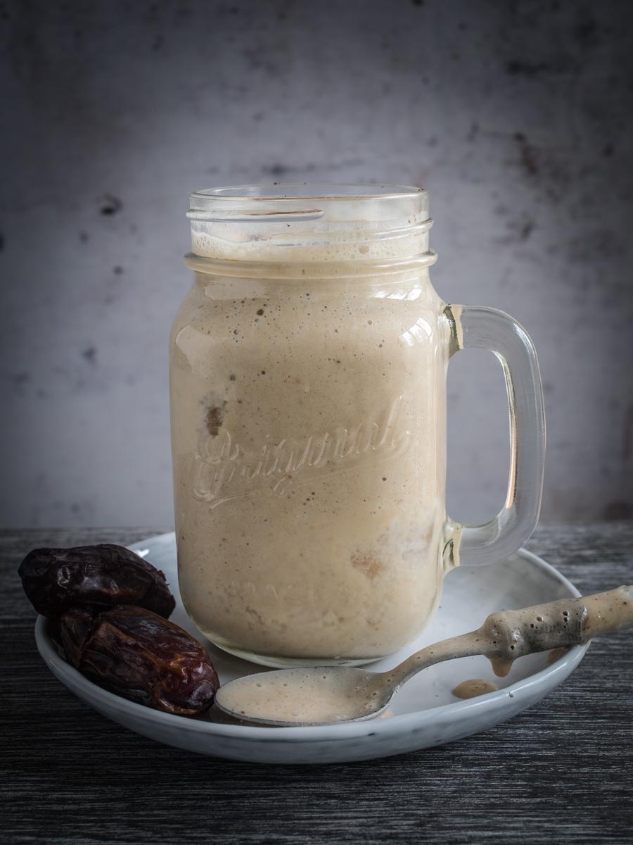 Rezeptbild: Cremiger Vanille Mandel Smoothie