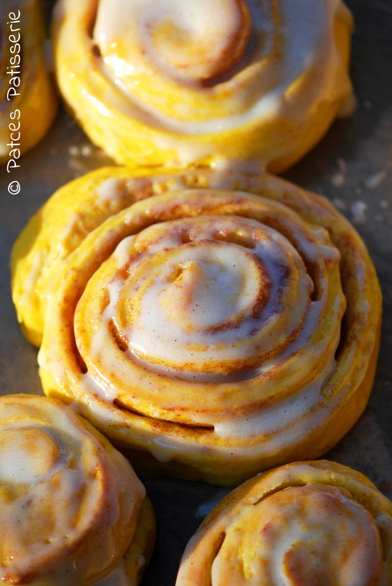Rezeptbild: Luftig-lockere Kürbis-Zimtschnecken