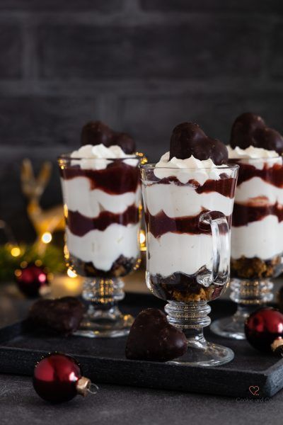 Rezeptbild: Glühwein-Kirsch-Dessert (Weihnachts-Dessert)