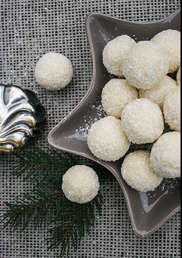 Rezeptbild: Feine Kokos-Orangen-Pralinen