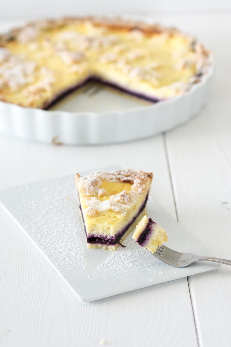 Rezeptbild: Heidelbeer-Topfen Tarte