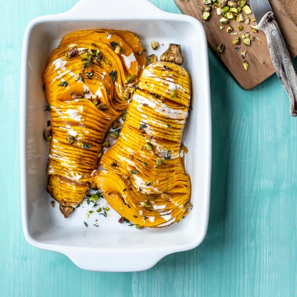 Rezeptbild: Hasselback Kürbis
