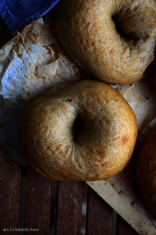 Rezeptbild: Potato Bagels mit Sauerteig